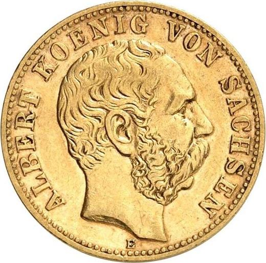 Obverse 10 Mark 1888 E "Saxony" - Gold Coin Value - Germany, German Empire