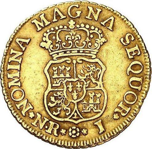 Reverse 2 Escudos 1757 NR J - Gold Coin Value - Colombia, Ferdinand VI