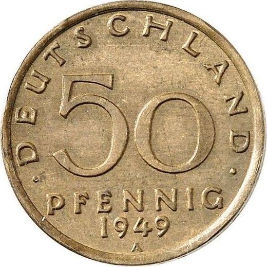 Obverse Pattern 50 Pfennig 1949 A Small zero -  Coin Value - Germany, GDR