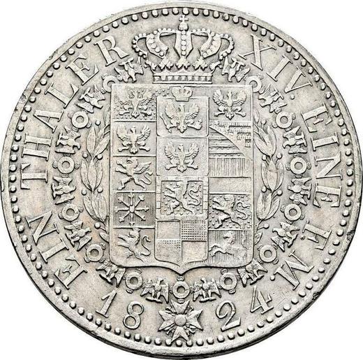 Reverse Thaler 1824 D - Silver Coin Value - Prussia, Frederick William III