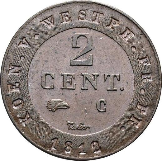 Reverse 2 Centimes 1812 C -  Coin Value - Westphalia, Jérôme Napoléon