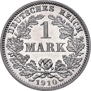 Obverse 1 Mark 1910 J "Type 1891-1916" - Silver Coin Value - Germany, German Empire