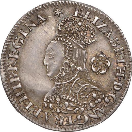 Obverse Threepence 1562 "Milled coinage" Adorned dress - Silver Coin Value - United Kingdom, Elizabeth I