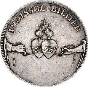 Awers monety - Ćwierćtalar 1719 IGS "Ślubny" - cena srebrnej monety - Polska, August II Mocny