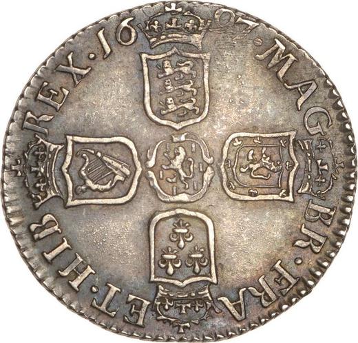 Reverse Sixpence 1697 C "Third laureate bust" Small crowns - Silver Coin Value - United Kingdom, William III