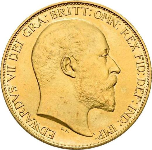 Anverso 2 libras 1902 - valor de la moneda de oro - Gran Bretaña, Eduardo VII
