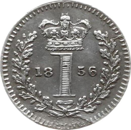 Реверс монеты - Пенни 1856 года "Тип 1838-1887" - цена серебряной монеты - Великобритания, Виктория