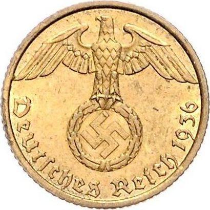 Reverse 5 Reichspfennig 1936 A "Type 1936-1939" -  Coin Value - Germany, Third Reich