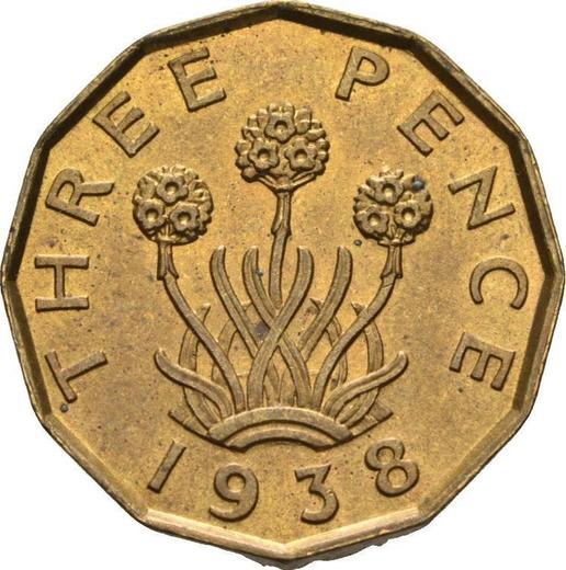 Reverse Threepence 1938 HP "Type 1937-1948" -  Coin Value - United Kingdom, George VI