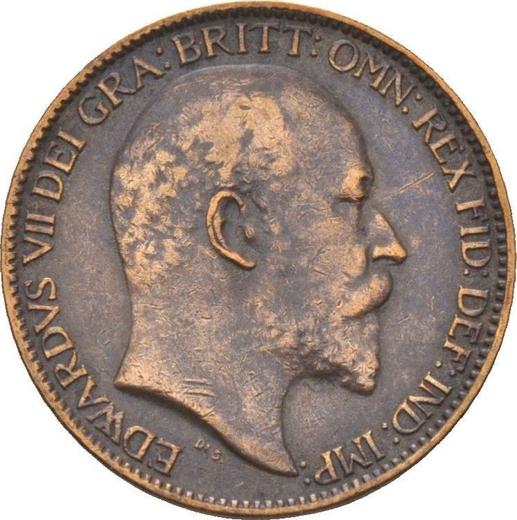 Аверс монеты - Фартинг 1903 года - цена  монеты - Великобритания, Эдуард VII