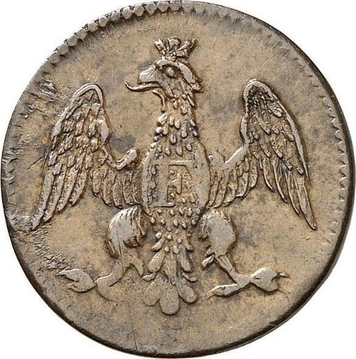 Obverse 1 Heller 1814 G.B. -  Coin Value - Frankfurt am Main, Free City