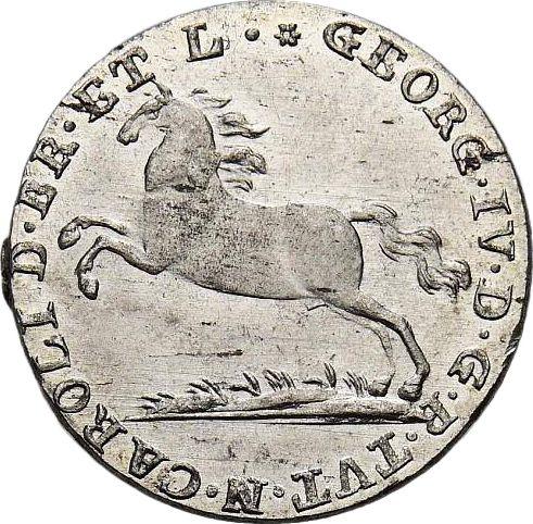 Obverse 1/12 Thaler 1821 CvC - Silver Coin Value - Brunswick-Wolfenbüttel, Charles II