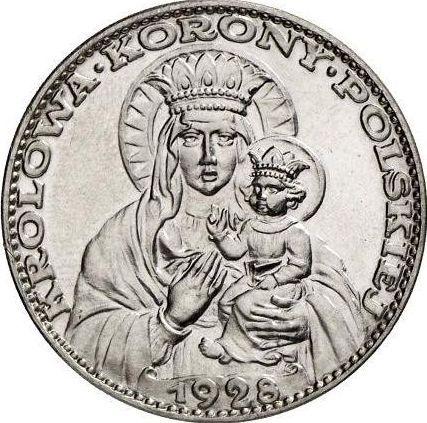 Reverse Pattern 2 Zlote 1928 "Black Madonna of Czestochowa" Platinum - Platinum Coin Value - Poland, II Republic