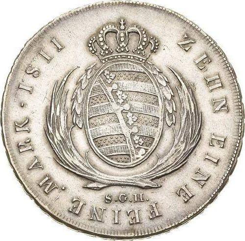Reverse Thaler 1811 S.G.H. - Silver Coin Value - Saxony-Albertine, Frederick Augustus I