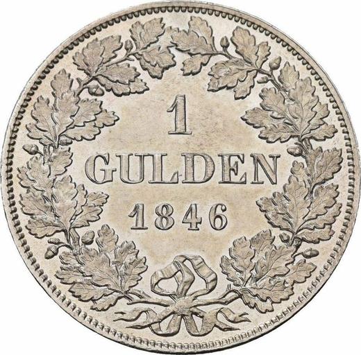 Reverse Gulden 1846 - Silver Coin Value - Hohenzollern-Sigmaringen, Karl