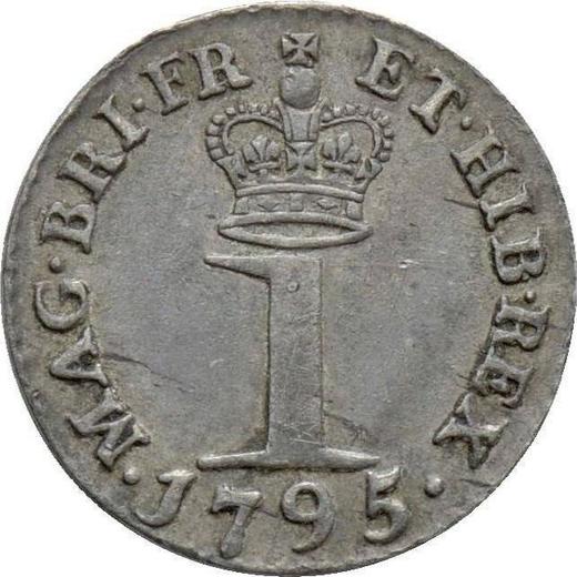 Rewers monety - 1 pens 1795 - cena srebrnej monety - Wielka Brytania, Jerzy III
