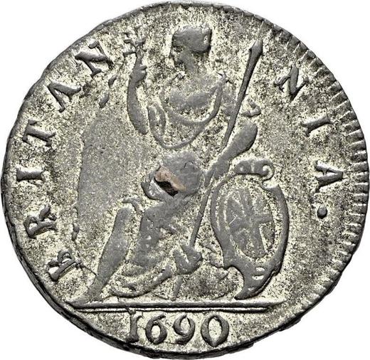 Reverse Farthing 1690 "Cuirassed bust" -  Coin Value - United Kingdom, William III and Mary II