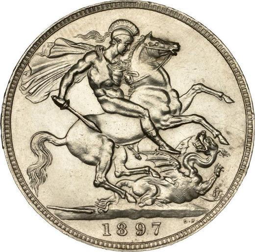 Reverse Crown 1897 TB Edge "LX" - Silver Coin Value - United Kingdom, Victoria