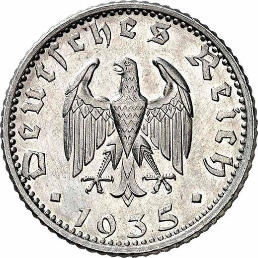 Reverse 50 Reichspfennig 1935 G -  Coin Value - Germany, Third Reich