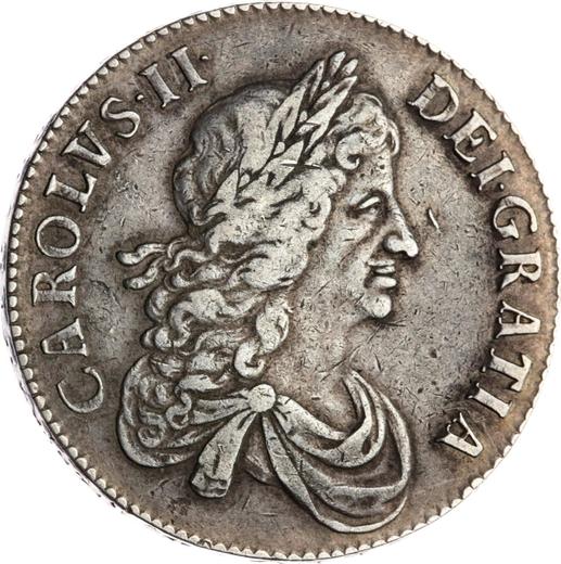 Obverse Crown 1666 "Second laureate bust" - Silver Coin Value - United Kingdom, Charles II