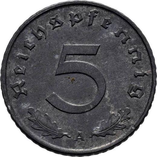 Obverse 5 Reichspfennig 1943 A "Type 1940-1944" -  Coin Value - Germany, Third Reich