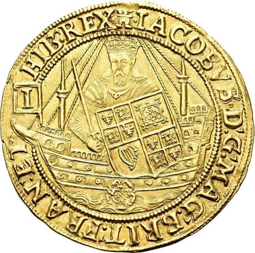 Obverse Spur Ryal no date (1604-1619) "Second coinage" - Gold Coin Value - United Kingdom, James I