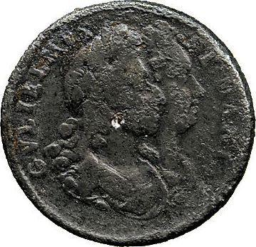 Obverse Halfpenny 1689 "Draped bust" -  Coin Value - United Kingdom, William III and Mary II