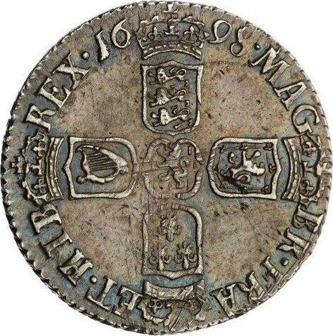 Reverse Sixpence 1698 "Third laureate bust" - Silver Coin Value - United Kingdom, William III