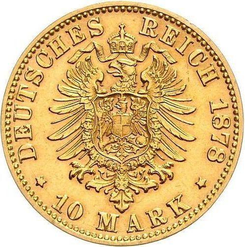 Rewers monety - 10 marek 1878 B "Prusy" - cena złotej monety - Niemcy, Cesarstwo Niemieckie