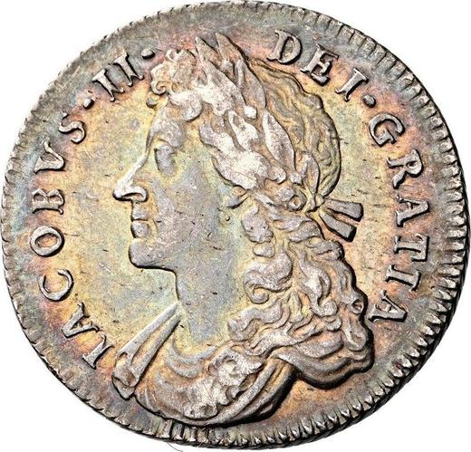 Obverse Shilling 1686 - Silver Coin Value - United Kingdom, James II