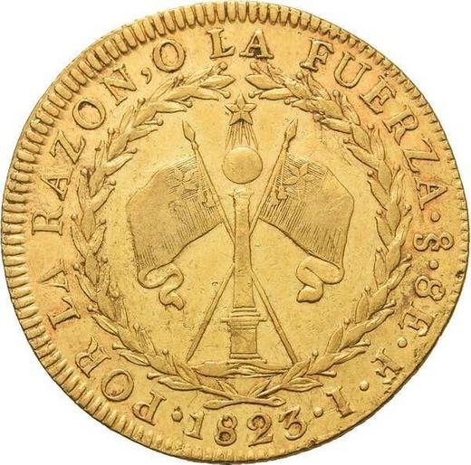 Rewers monety - 8 escudo 1823 So FI - cena złotej monety - Chile, Republika (Po denominacji)