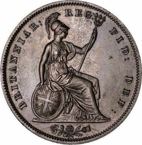Reverse Penny 1839 WW "Type 1839-1860" -  Coin Value - United Kingdom, Victoria
