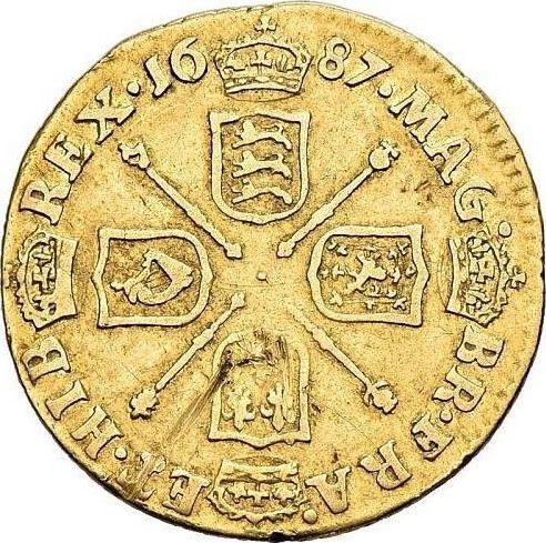 Reverse Half Guinea 1687 - Gold Coin Value - United Kingdom, James II