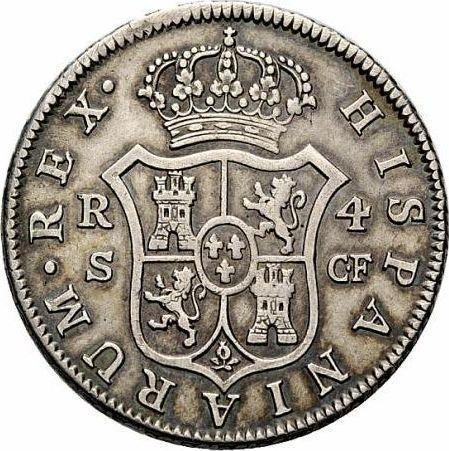 Revers 4 Reales 1777 S CF - Silbermünze Wert - Spanien, Karl III