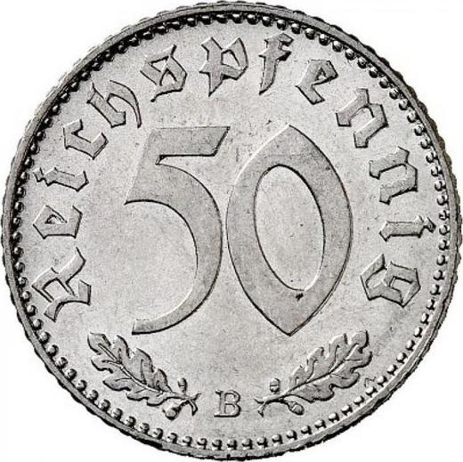 Obverse 50 Reichspfennig 1942 B "Type 1939-1944" - Coin Value - Germany, Third Reich