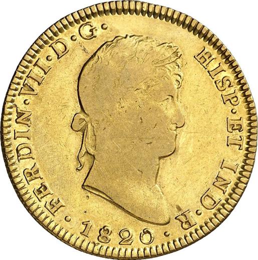 Obverse 4 Escudos 1820 Mo JJ - Gold Coin Value - Mexico, Ferdinand VII