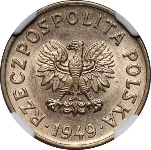 Obverse 20 Groszy 1949 Copper-Nickel -  Coin Value - Poland, Peoples Republic