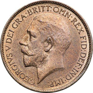 Obverse Halfpenny 1923 -  Coin Value - United Kingdom, George V