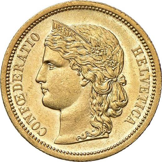 Obverse 20 Francs 1883 - Gold Coin Value - Switzerland, Confederation
