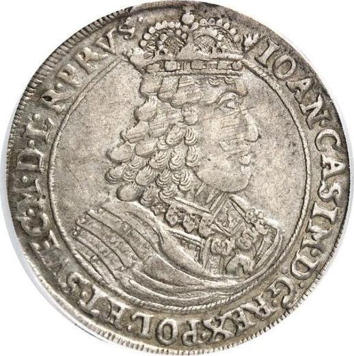 Obverse Ort (18 Groszy) 1654 HIL "Torun" - Silver Coin Value - Poland, John II Casimir
