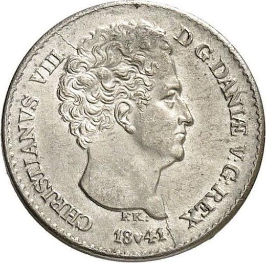 Obverse 1 1/4 Schilling 1841 - Silver Coin Value - Schleswig-Holstein, Christian VIII