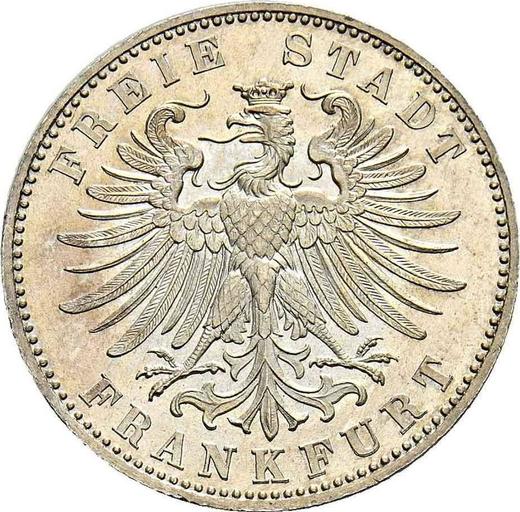 Anverso Medio florín 1862 - valor de la moneda de plata - Fráncfort del Meno, Ciudad Libre