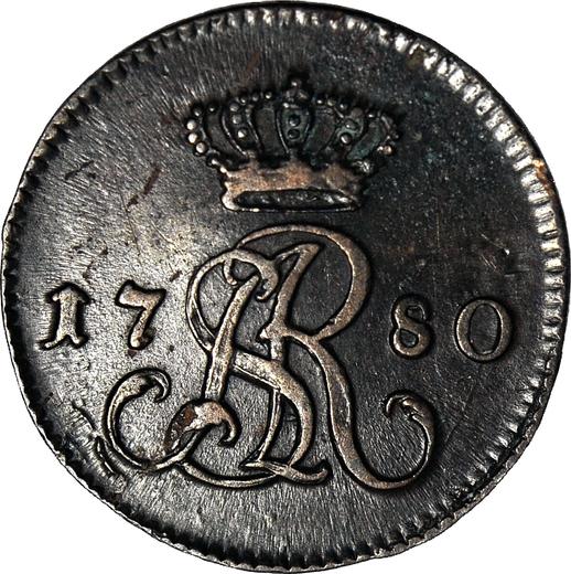 Obverse 1/2 Grosz 1780 EB -  Coin Value - Poland, Stanislaus II Augustus