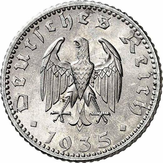 Rewers monety - 50 reichspfennig 1935 A - cena  monety - Niemcy, III Rzesza