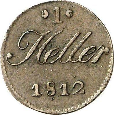 Reverse Heller 1812 -  Coin Value - Saxe-Hildburghausen, Frederick