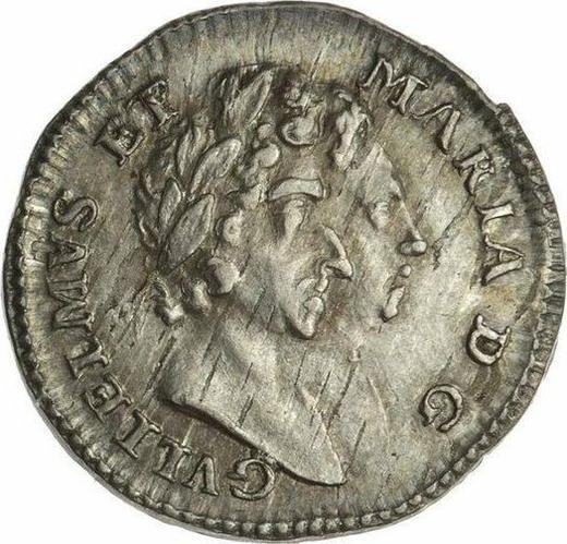 Obverse Penny 1694 - Silver Coin Value - United Kingdom, William III and Mary II