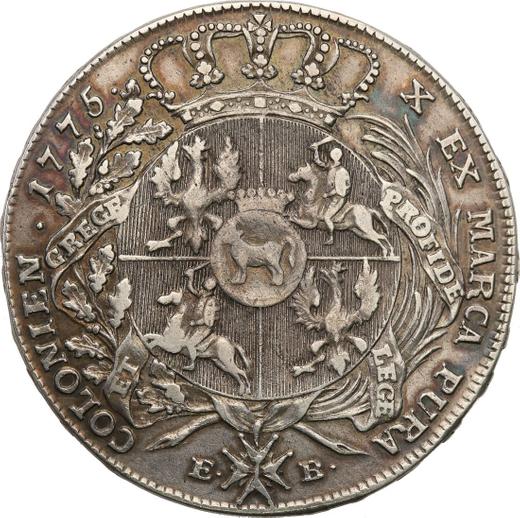 Revers Taler 1775 EB Inschrift "LITH" - Silbermünze Wert - Polen, Stanislaus August