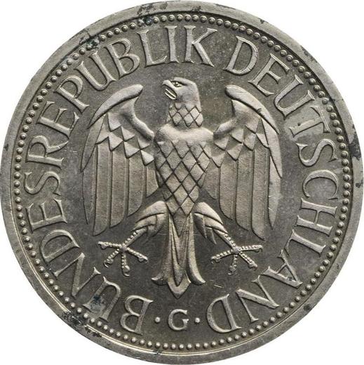 Reverse 1 Mark 1987 G - Coin Value - Germany, FRG