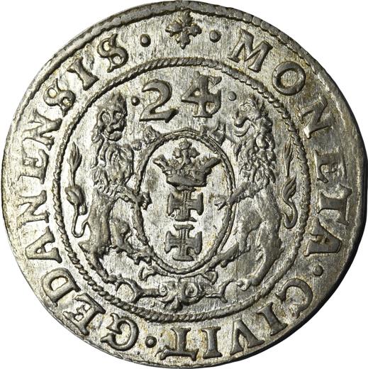 Reverse Ort (18 Groszy) 1624 "Danzig" - Silver Coin Value - Poland, Sigismund III Vasa