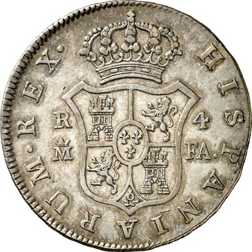 Reverse 4 Reales 1804 M FA - Silver Coin Value - Spain, Charles IV